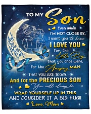 Even When I'm Not Close By Mom To Son Fleece Blanket - 50" x 60" front