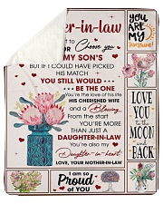 I Did Not Get To Choose You To Daughter In Law Sherpa Fleece Blanket tile