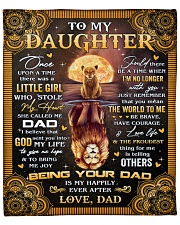 Once Upon A Time Was A Little Girl Dad To Daughter Fleece Blanket - 50" x 60" front