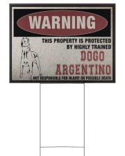 Dogo dog this property is protected 24x18 Yard Sign back