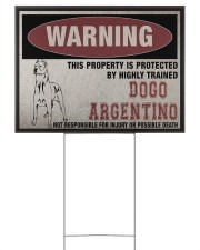 Dogo dog this property is protected 24x18 Yard Sign front