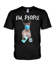 Ew People Dog Mexican Hairless Dog V-Neck T-Shirt tile