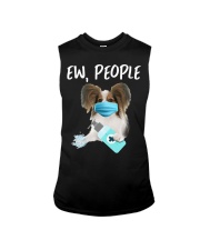 Ew People Dog Wearing A Face Mask Papillon Sleeveless Tee tile