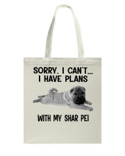 I Have Plans With My Dog Shar Pei Tote Bag tile
