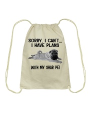 I Have Plans With My Dog Shar Pei Drawstring Bag tile