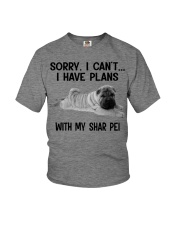 I Have Plans With My Dog Shar Pei Youth T-Shirt tile