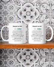 Personalized Stepped Up Dad -Dad Definition To Dad Mug ceramic-mug-lifestyle-47