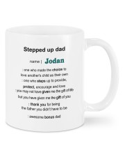 Personalized Stepped Up Dad -Dad Definition To Dad Mug front