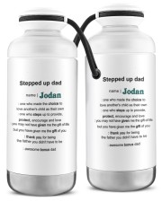 Personalized Stepped Up Dad -Dad Definition To Dad Vacuum Bottle tile
