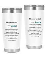Personalized Stepped Up Dad -Dad Definition To Dad 20oz Tumbler tile