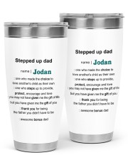 Personalized Stepped Up Dad -Dad Definition To Dad 30oz Tumbler tile
