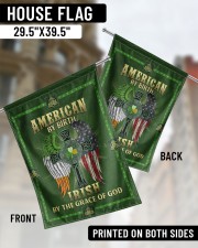 American By Birth Irish By The Grace Of God 29.5"x39.5" House Flag aos-house-flag-29-5-x-39-5-ghosted-lifestyle-02