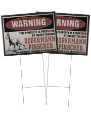 Dobermann dog this property is protected 24x18 Yard Sign aos-yard-sign-24x18-ghosted-front-02