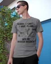 I have plans with my dog Rhodesian Ridgeback Classic T-Shirt apparel-classic-tshirt-lifestyle-17