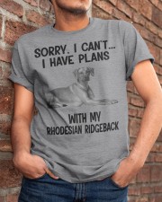 I have plans with my dog Rhodesian Ridgeback Classic T-Shirt apparel-classic-tshirt-lifestyle-26