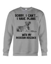 I have plans with my dog Rhodesian Ridgeback Crewneck Sweatshirt tile