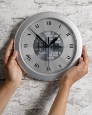 Life Teaches Us To Make Good Use Of Time Wall Clock aos-wall-clock-lifestyle-front-02