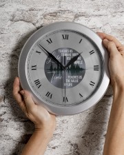Life Teaches Us To Make Good Use Of Time Wall Clock aos-wall-clock-lifestyle-front-07