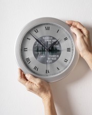 Life Teaches Us To Make Good Use Of Time Wall Clock aos-wall-clock-lifestyle-front-09
