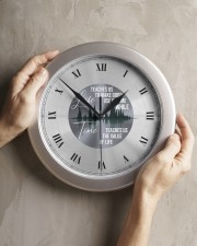 Life Teaches Us To Make Good Use Of Time Wall Clock aos-wall-clock-lifestyle-front-11