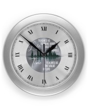 Life Teaches Us To Make Good Use Of Time Wall Clock front
