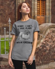 I have plans with my dog Pomeranian Classic T-Shirt apparel-classic-tshirt-lifestyle-06