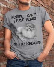 I have plans with my dog Pomeranian Classic T-Shirt apparel-classic-tshirt-lifestyle-26