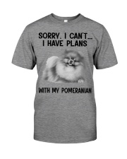 I have plans with my dog Pomeranian Premium Fit Mens Tee tile