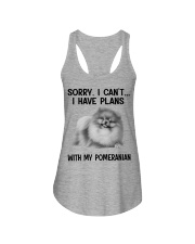 I have plans with my dog Pomeranian Ladies Flowy Tank tile