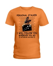 Personal Stalker German Shepherd Ladies T-Shirt tile