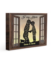 Son To Mom I Am Because You Are Custom Gallery Wrapped Canvas Prints tile