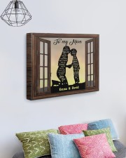Son To Mom I Am Because You Are Custom 20x16 Gallery Wrapped Canvas Prints aos-canvas-pgw-20x16-lifestyle-front-02