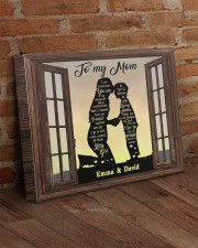 Son To Mom I Am Because You Are Custom 20x16 Gallery Wrapped Canvas Prints aos-canvas-pgw-20x16-lifestyle-front-09