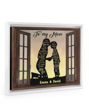Son To Mom I Am Because You Are Custom Floating Framed Canvas Prints White tile