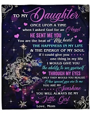 Once Upon A Time I Asked God Angel Mom To Daughter Fleece Blanket - 50" x 60" front
