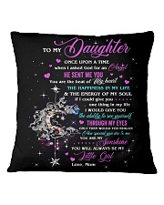 Once Upon A Time I Asked God Angel Mom To Daughter Square Pillowcase tile