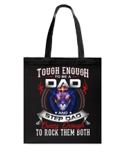 Tough Enough To Be A Dad And Step Dad- Lion To Dad Tote Bag tile