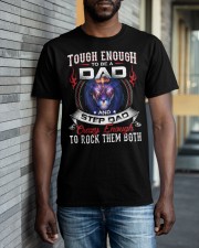 Tough Enough To Be A Dad And Step Dad- Lion To Dad Classic T-Shirt apparel-classic-tshirt-lifestyle-front-40