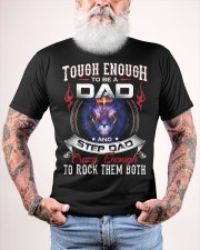 Tough Enough To Be A Dad And Step Dad- Lion To Dad Classic T-Shirt custom-t-shirts-classic-lifestyle-front-448