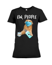 Ew People Golden Retriever Premium Fit Ladies Tee tile