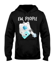 Ew People Dog Wearing A Face Mask Samoyed Hooded Sweatshirt tile