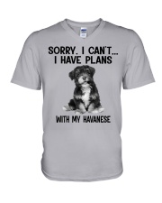 PHP-NCT2102026 I have plans with my dog Havanese V-Neck T-Shirt tile