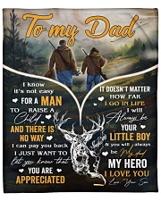 It's Not Easy For A Man To Raise A Child To Dad Fleece Blanket - 50" x 60" front