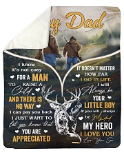 It's Not Easy For A Man To Raise A Child To Dad Sherpa Fleece Blanket tile