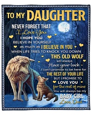 Never Forget That I Love You Dad To Daughter Fleece Blanket - 50" x 60" front