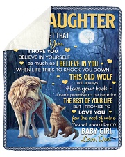 Never Forget That I Love You Dad To Daughter Sherpa Fleece Blanket tile