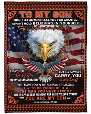 Don't Let Anyone Take You For Granted Eagle To Son Large Fleece Blanket - 60" x 80" front