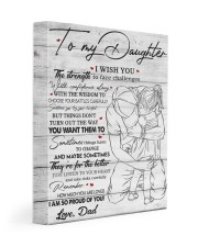 I Wish U Strength To Face Challenges To Daughter 11x14 Gallery Wrapped Canvas Prints front