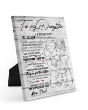 I Wish U Strength To Face Challenges To Daughter Easel-Back Gallery Wrapped Canvas tile