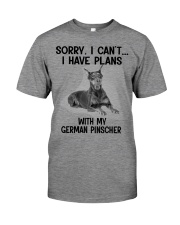 I have plans with my dog German Pinscher Premium Fit Mens Tee tile